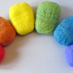 Rainbow Felted Soap