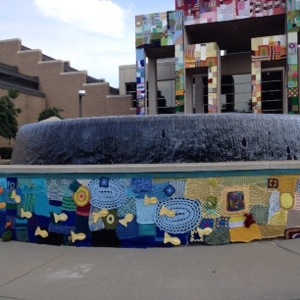 Fountain Fest Arkansas Art Center Yarn Bomb