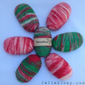 Christmas Felted Soap