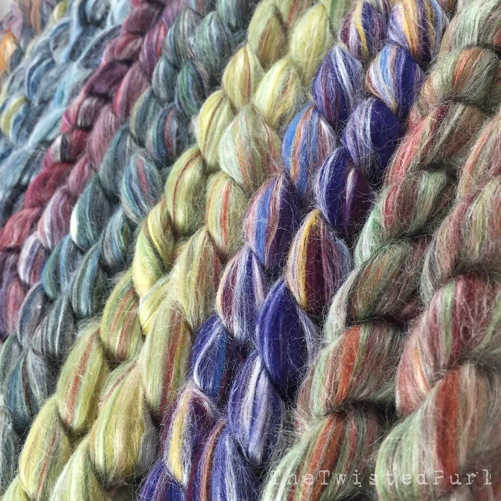 These new Merino Wool and  Silk blends are now available in 4 oz braids in our Etsy Shop.   