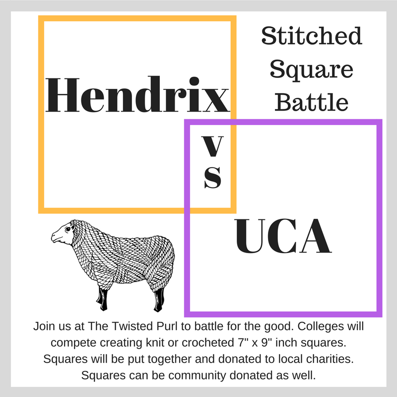 Hendrix vs UCA Stitched Square Battle at The Twisted Purl