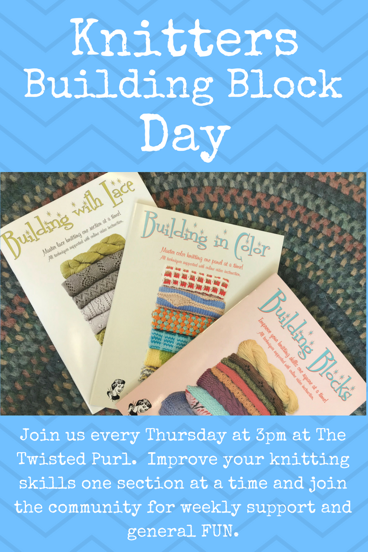 Knitters Building Day at The Twisted Purl Yarn Shop in Conway, Arkansas