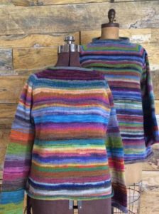 Top down raglan sweater knitting class with Liberty Wool at The Twisted Purl in Conway Arkansas