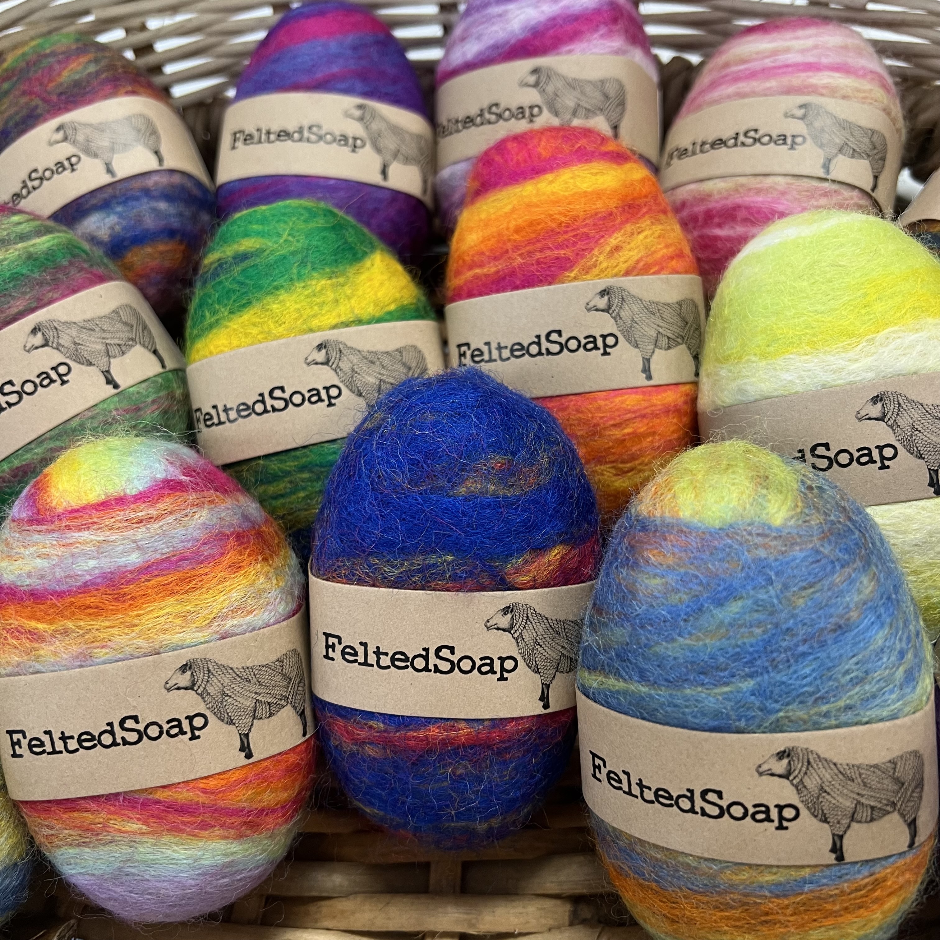 Felted Soap Multicolor 4 Felted Soap Multicolor - Image 4