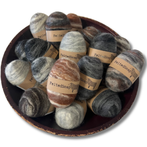 Felted Soap Natural Colors
